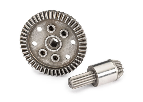 Traxxas  Ring gear, differential, 47-tooth/ pinion gear, differential, 12-tooth (planetary) (rear)
