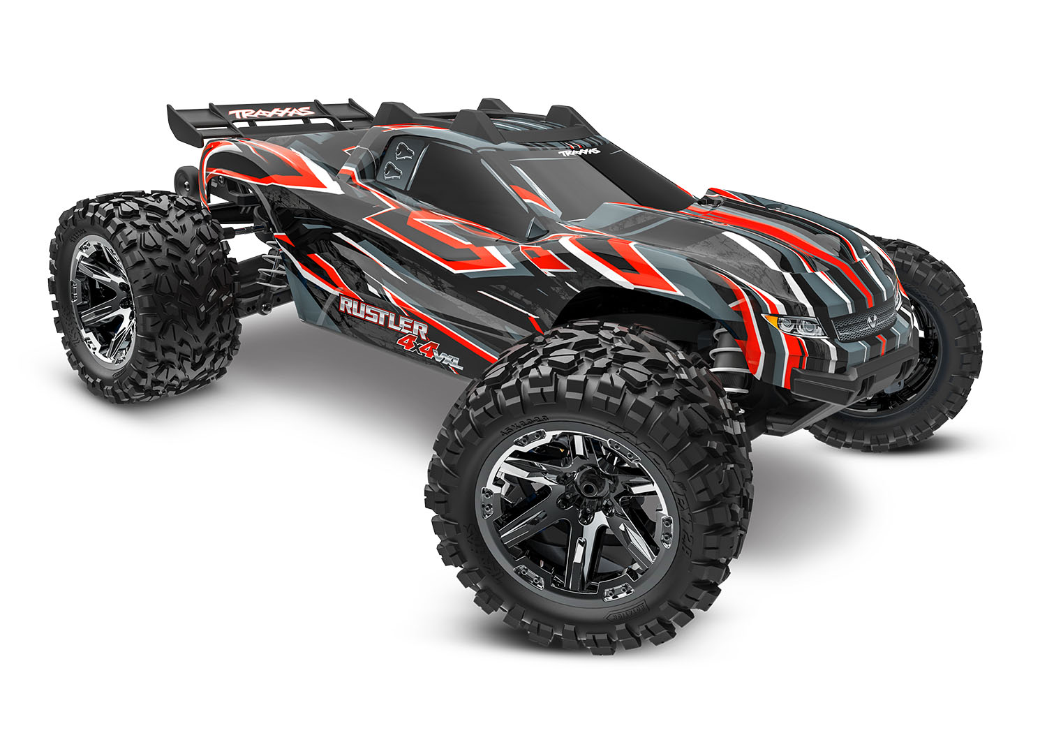Traxxas Rustler 4X4 VXL HD TQi TSM 1/10 Scale High-Performance Brushless Stadium Truck RED
