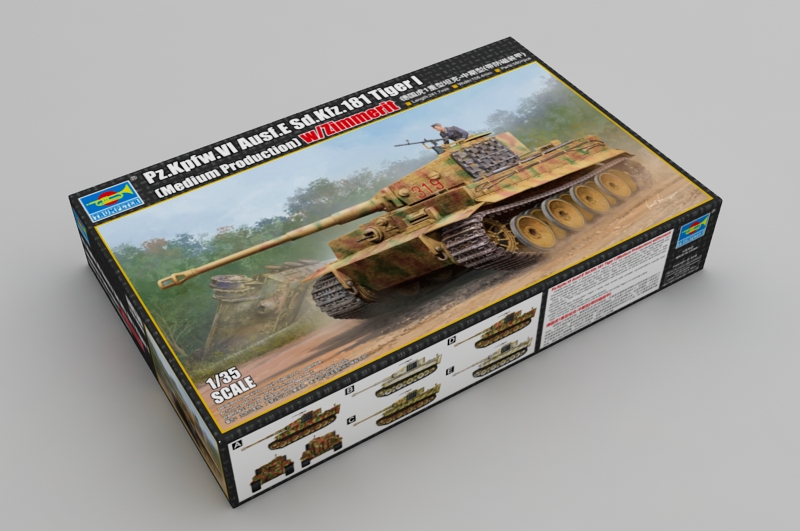 Trumpeter Pz.Kpfw.VI Ausf.E Sd.Kfz.181 Tiger I (Medium Production) W/Zimmerit 1/35
