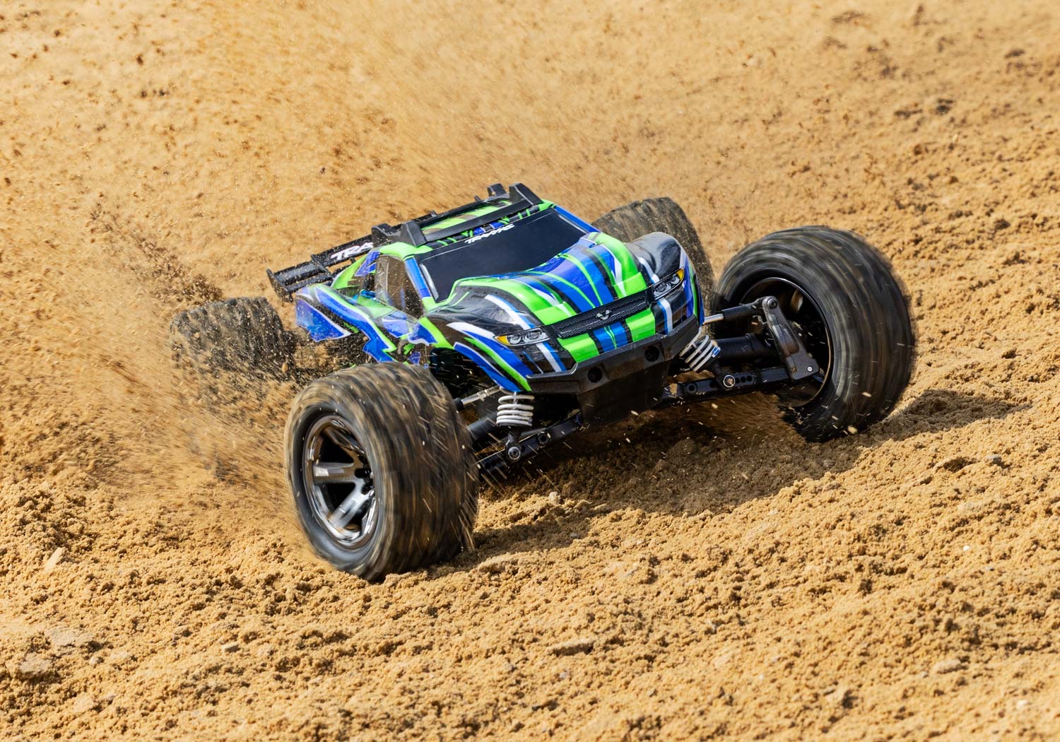 Traxxas Rustler 4X4 VXL HD TQi TSM 1/10 Scale High-Performance Brushless Stadium Truck Green