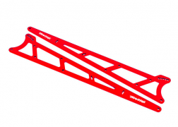 Traxxas Side plates wheelie bar red (aluminum) (2)