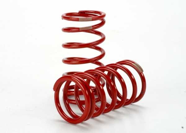 Traxxas Spring shock (red) (GTR) (4.1 rate tan) (1 pair)