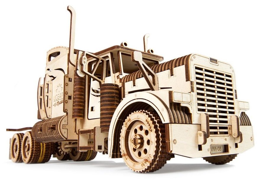 U-Gears Heavy Boy Truck VM-03 mechanisch houten bouwpakket