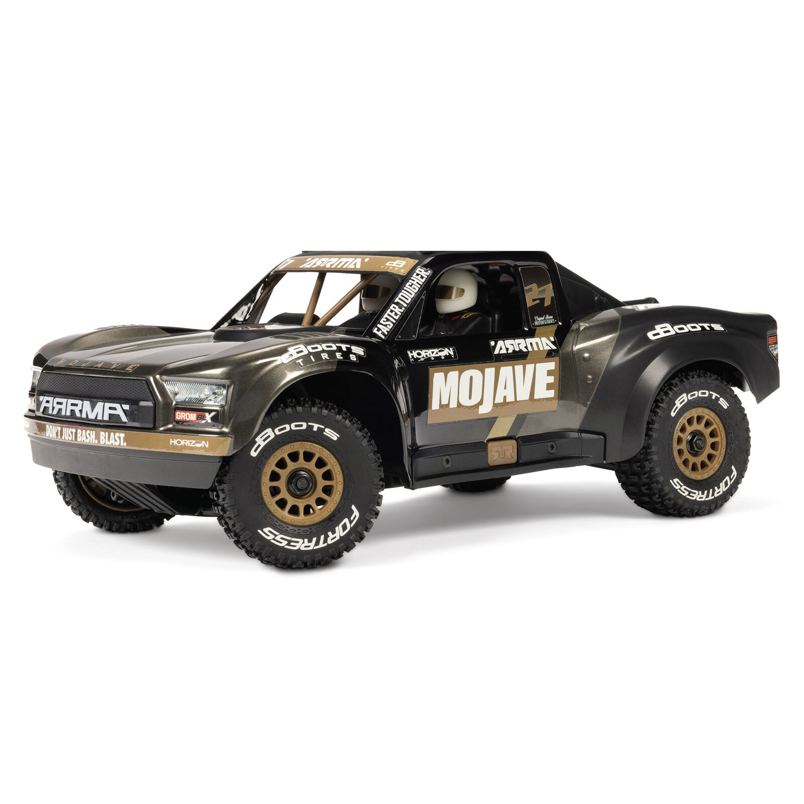 Arrma MOJAVE GROM 223S DSC 4X4 RTR Brushless Desert Truck, Black 1/16