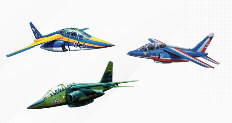 Revell 50th Anniversary Alpha Jet Set 1/144
