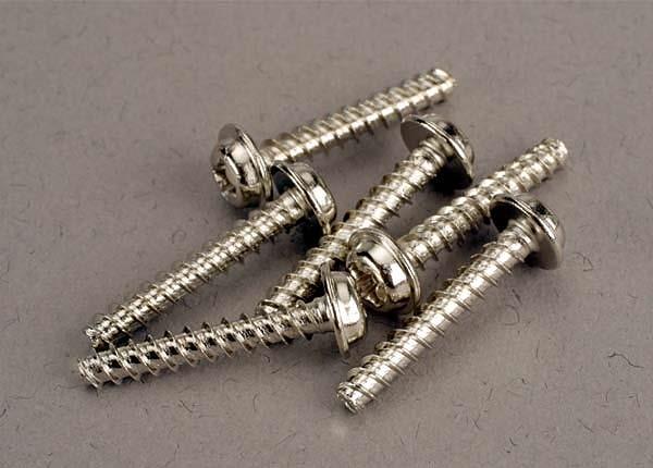 Traxxas Screws 3x18mm washerhead self-tapping (6)