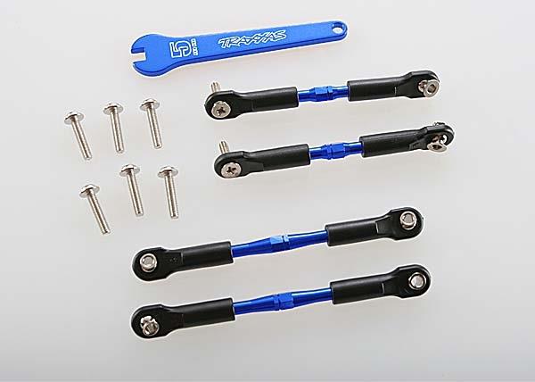 Traxxas Turnbuckles aluminum (blue-anodized) camber links front