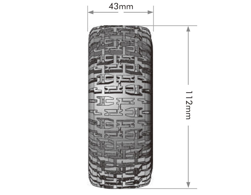 Louise RC Pioneer 1/10 Short Course Tires Mounted (2)