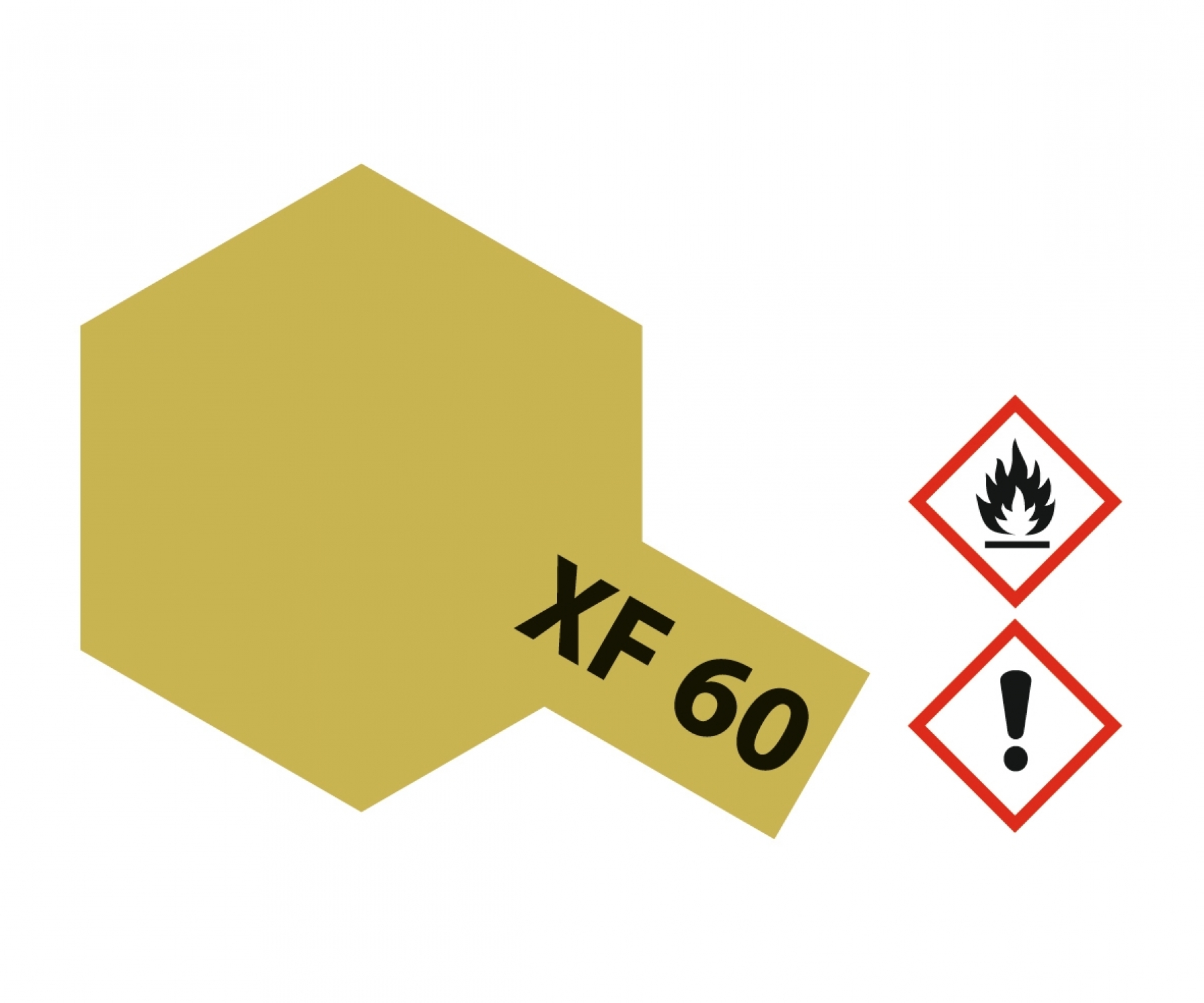XF60 Potje Dark Yellow flat 23ml Tamiya