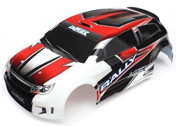 Traxxas Body, LaTrax® Rally, red (painted)/ decals