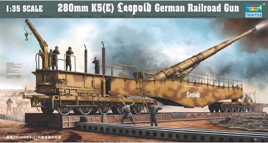 Trumpeter 280 mm K5(E) Leopold German Railroad Gun 1/35
