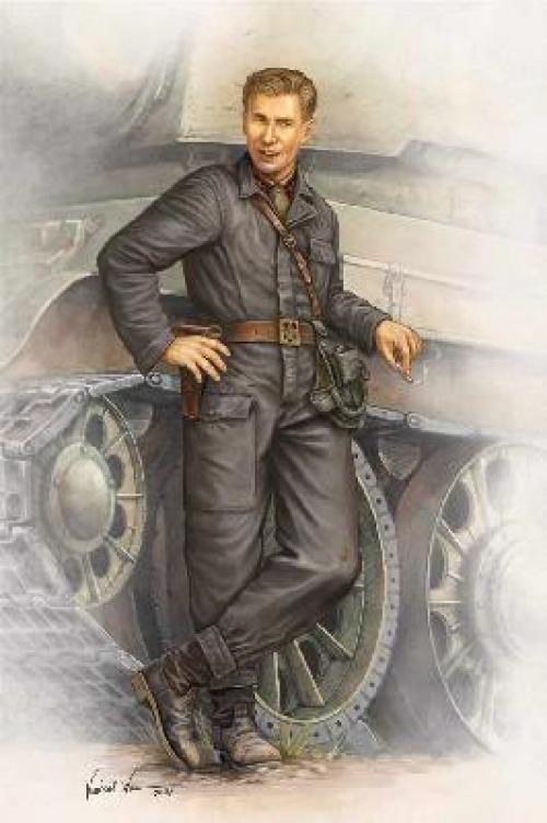 Trumpeter WWII Soviet army tank crewman in 1942 1/16