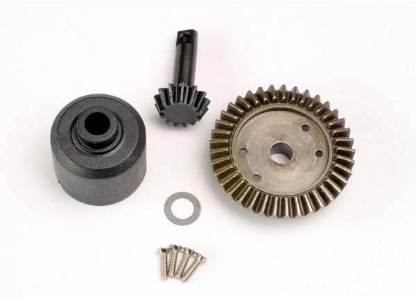 Traxxas Ring gear 37-T/ 13-T pinion/ diff carrier/6x10x0.5mm Teflon