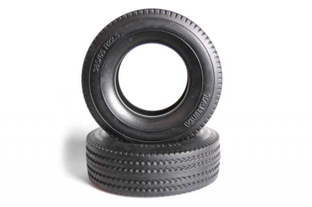 Tamiya Tractor Truck Tires Hard 30mm breed (2) 1/14