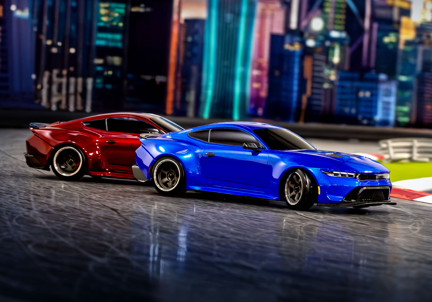 Traxxas 4-TEC 2024 Ford Mustang RWD Drift Car RTR 1/10 Blue
