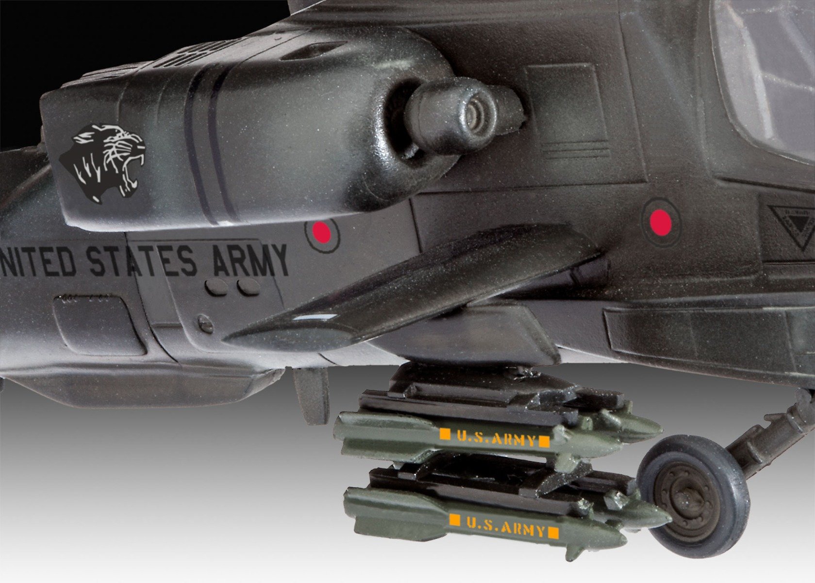 Revell AH-64A Apache Helicopter 1/100