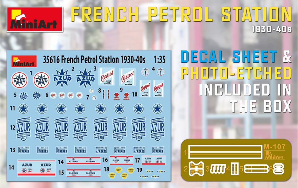 MiniArt French Petrol Station 1930-40S 1/35