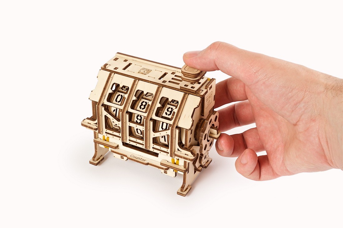 U-Gears Stem Lab Counter mechanisch houten bouwpakket