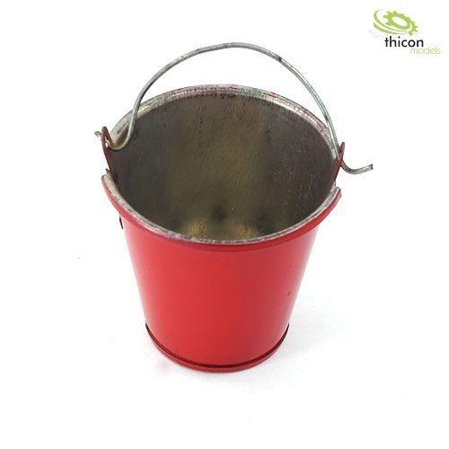 Thicon Rode Metalen Emmer met Greep 1/10