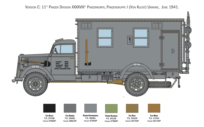 Italeri Opel Blitz Radio Truck 1/35