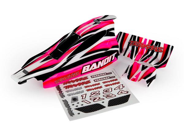 Traxxas Body Bandit Pink (painted decals applied)
