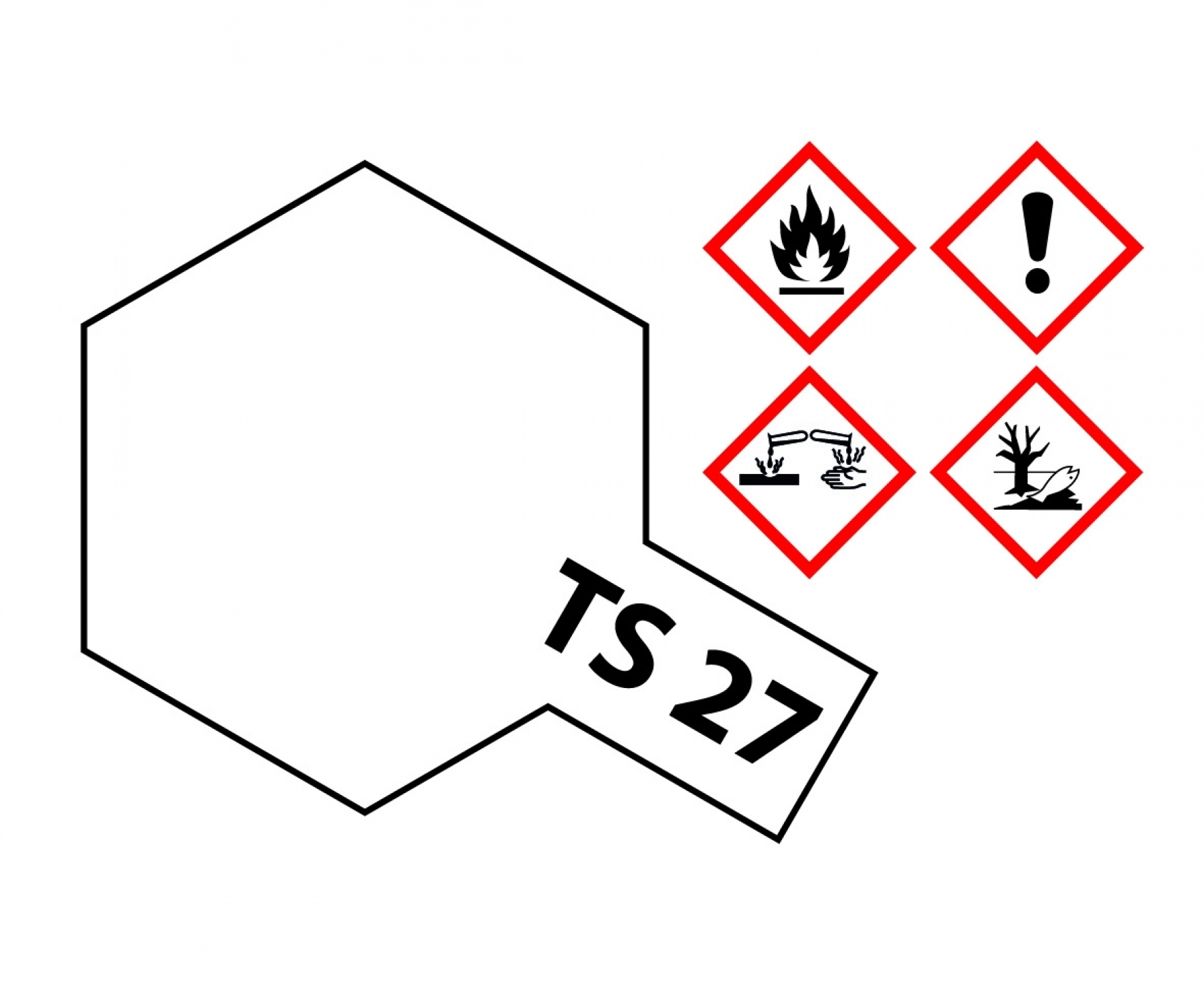 TS27 Spray Matt White flat 100ml Tamiya