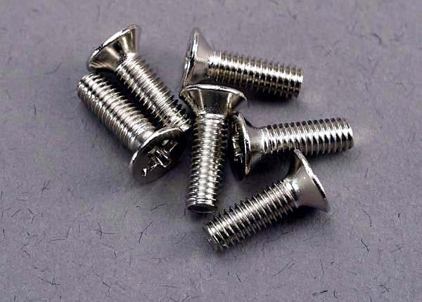 Traxxas Screws 3x10mm countersunk machine (6)