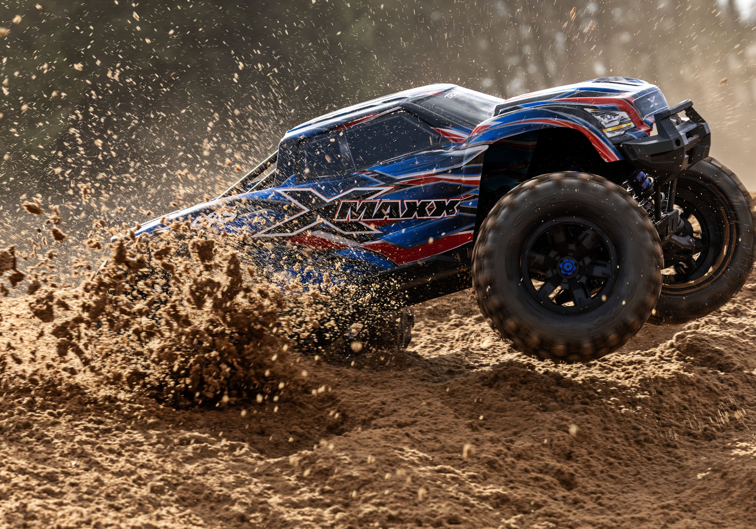 Traxxas X-Maxx 4WD 8S Belted Brushless Monster Truck RTR TSM 30+ Volts 1/5 Blue