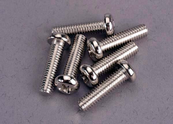 Traxxas Screws 4x15mm roundhead machine (6)