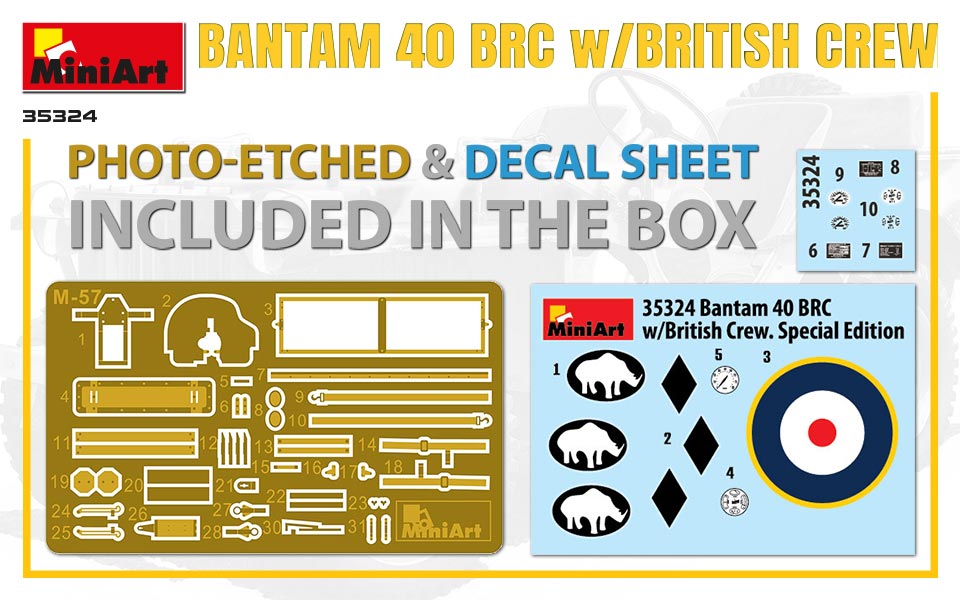 MiniArt Bantam 40 BRC w/British Crew 1/35