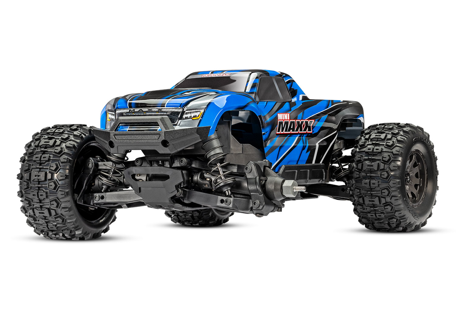 Traxxas Mini Maxx BL-2s TQ 4X4 RTR Brushless Monster Truck 1/16 Black