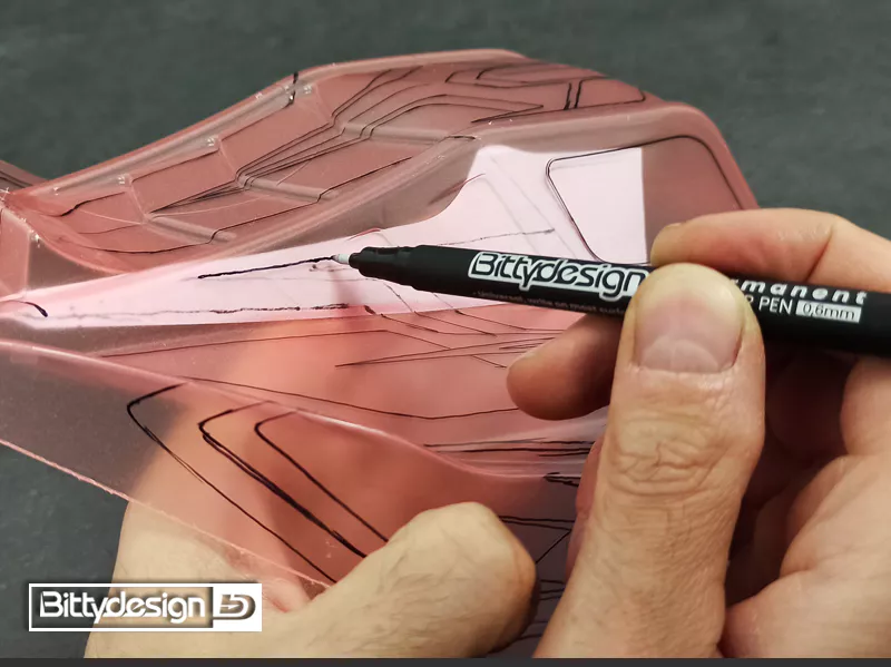 BittyDesign Marker Pen Permanent for RC Bodies and most Surfaces