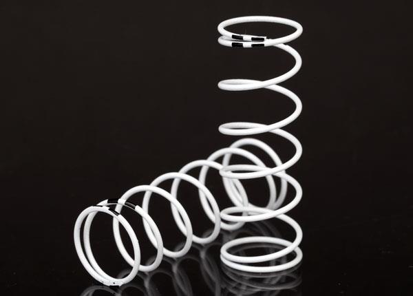 Traxxas Spring, shock, white (GTR xx-long) (0.874 rate black) (1 pair)