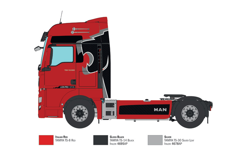 Italeri MAN TGX 18.500 XXL Lion Pro Edition