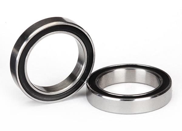 Traxxas Ball bearings black rubber sealed (15x21x4mm) (2)