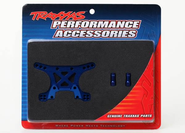 Traxxas Shock tower front 7075-T6 aluminum (blue-anodized)