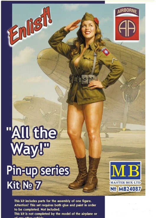 Master Box Pin-Up Series Kit no.7 All The Way! 1/24