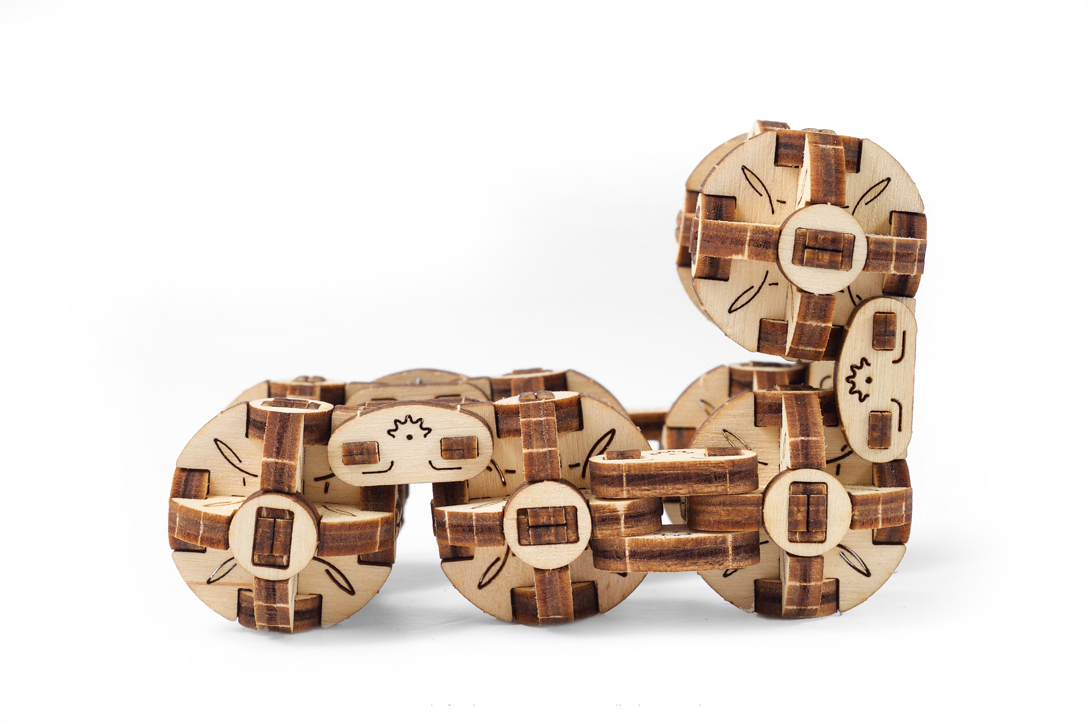 U-Gears Flexi-Cubus mechanisch houten bouwpakket