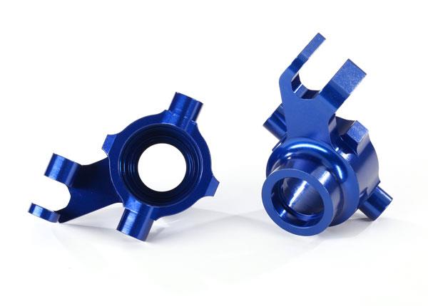 Traxxas Steering blocks 6061-T6 aluminum (blue-anodized) left & right