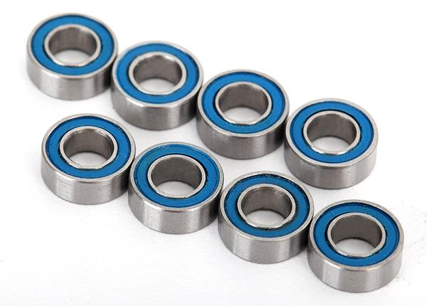 Traxxas Ball bearings blue rubber sealed (4x8x3mm) (8)