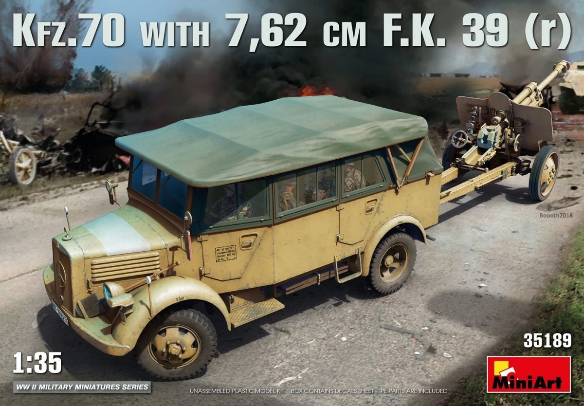 MiniArt Kfz.70 with 7.62 cm F.K. 39 (r) 1/35