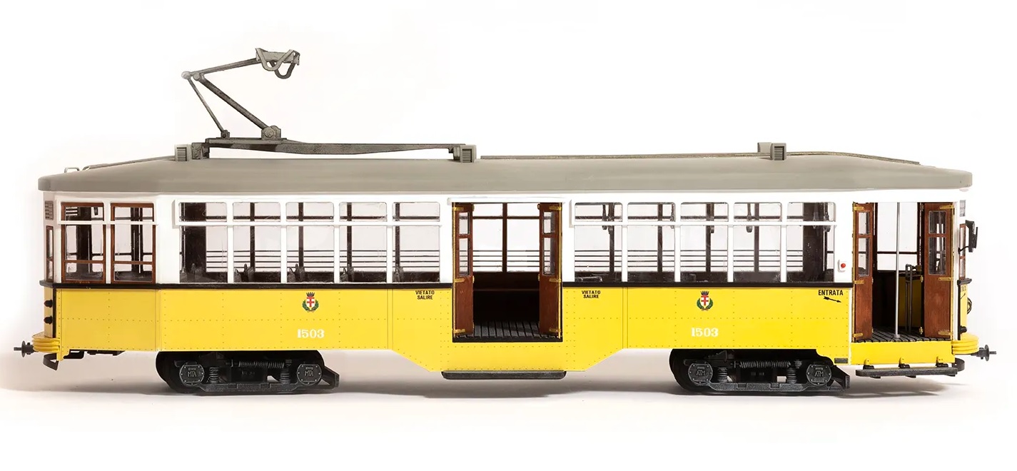 Occre Cablecar Milano Tramway Houten Bouwdoos 1/24