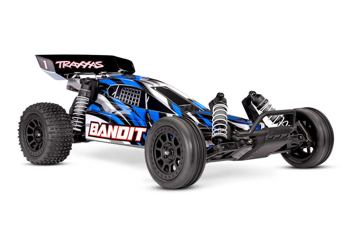 Traxxas Bandit TQ 2.4GHz met Accu & USB-C Lader RTR 2WD HD Extreme Sports Buggy 1/10 BLUE X