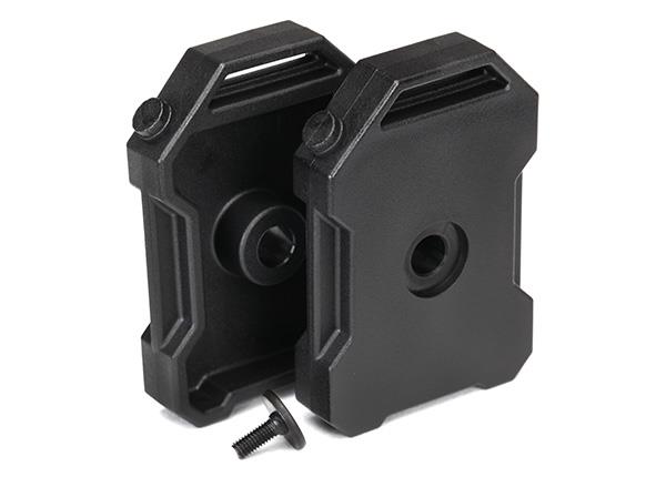 Traxxas Fuel canisters (Black) (2)/ 3X8 FCS (1)