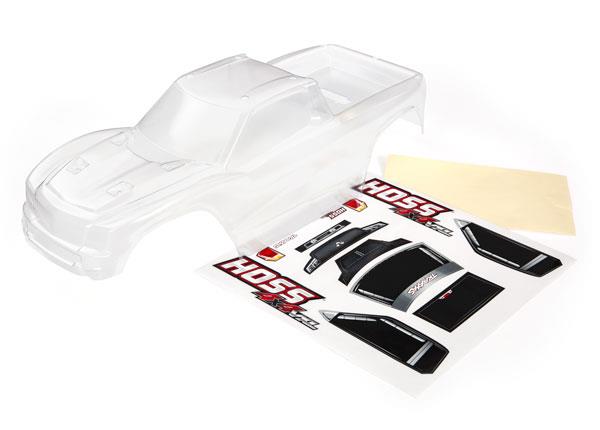 Traxxas Body Hoss 4X4 (clear requires painting)/ window grille lights decal sheet