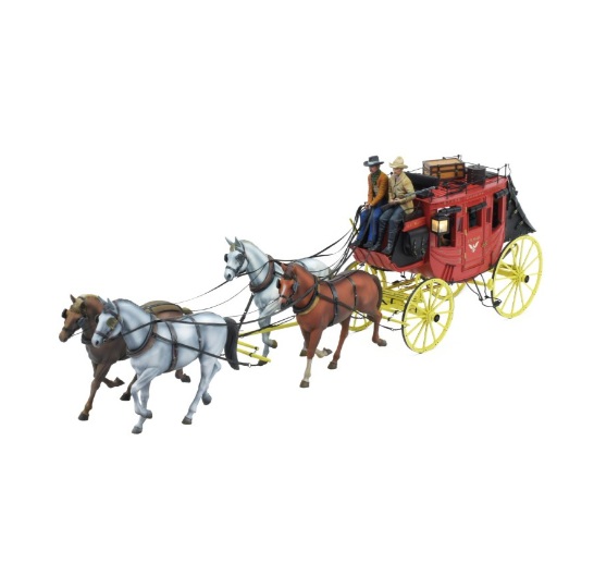 Artesania Latina Set van 2 Paarden van Resin voor StageCoach 1/12