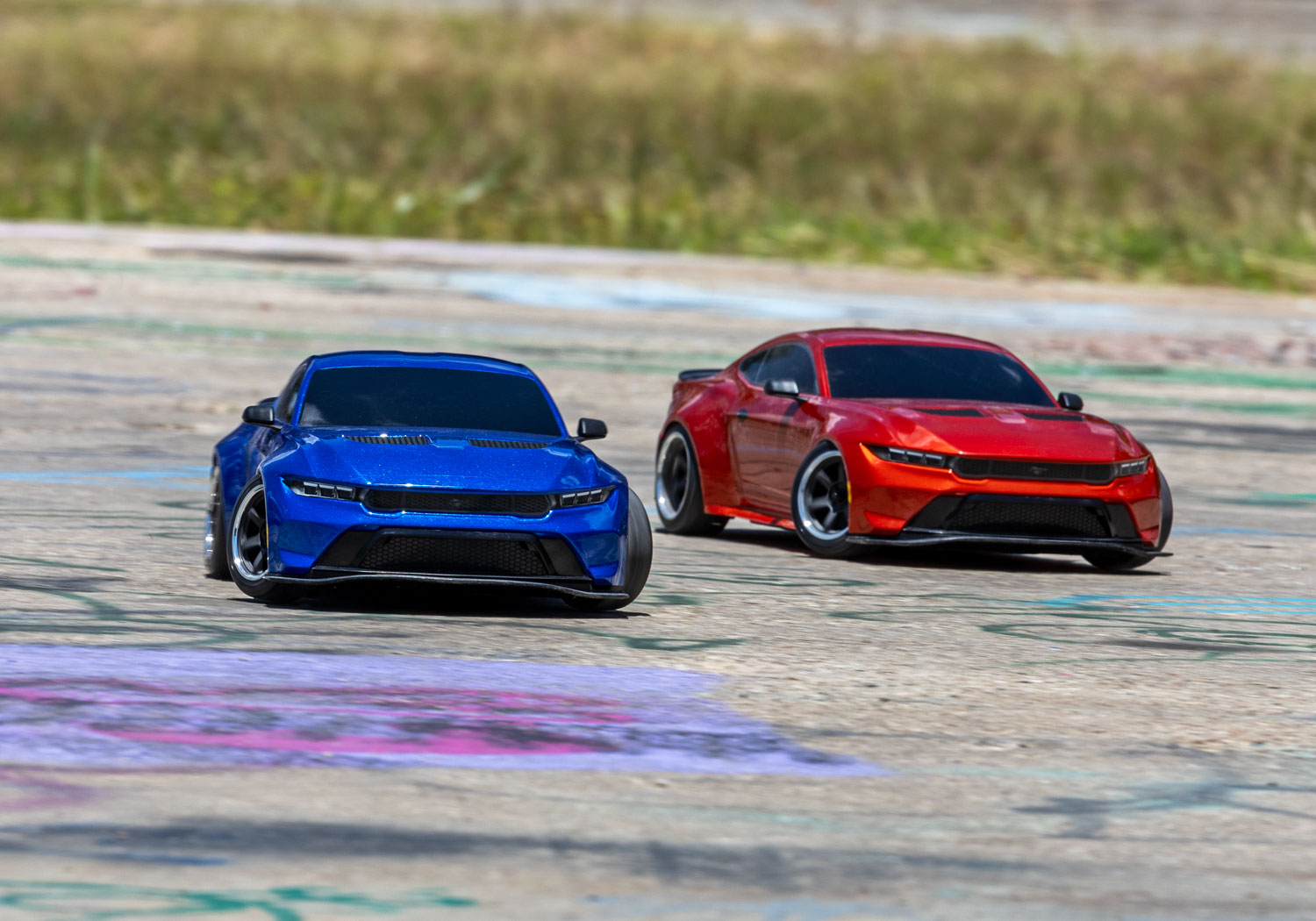 Traxxas 4-TEC 2024 Ford Mustang RWD Drift Car RTR 1/10 Blue