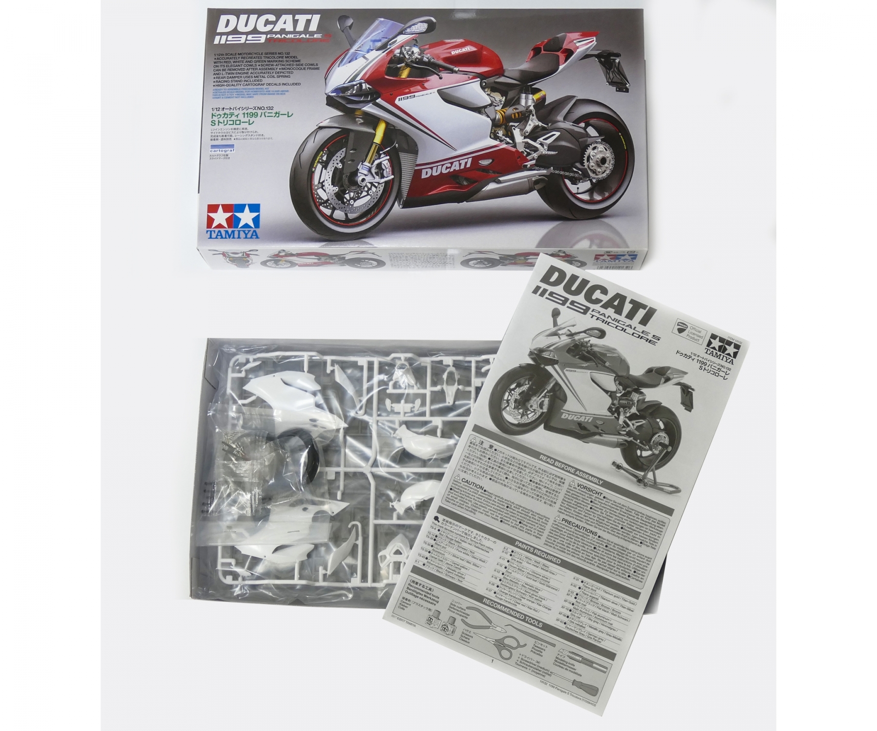 Tamiya Ducati 1199 Panigale S Tricolore 1/12