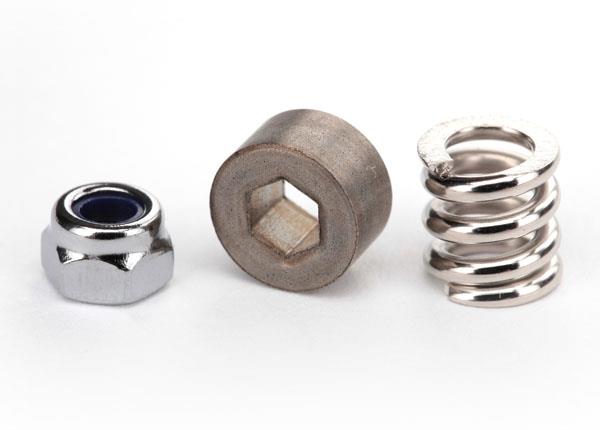 Traxxas Slipper tension spring (high rate)/ spur gear bushing & locknut