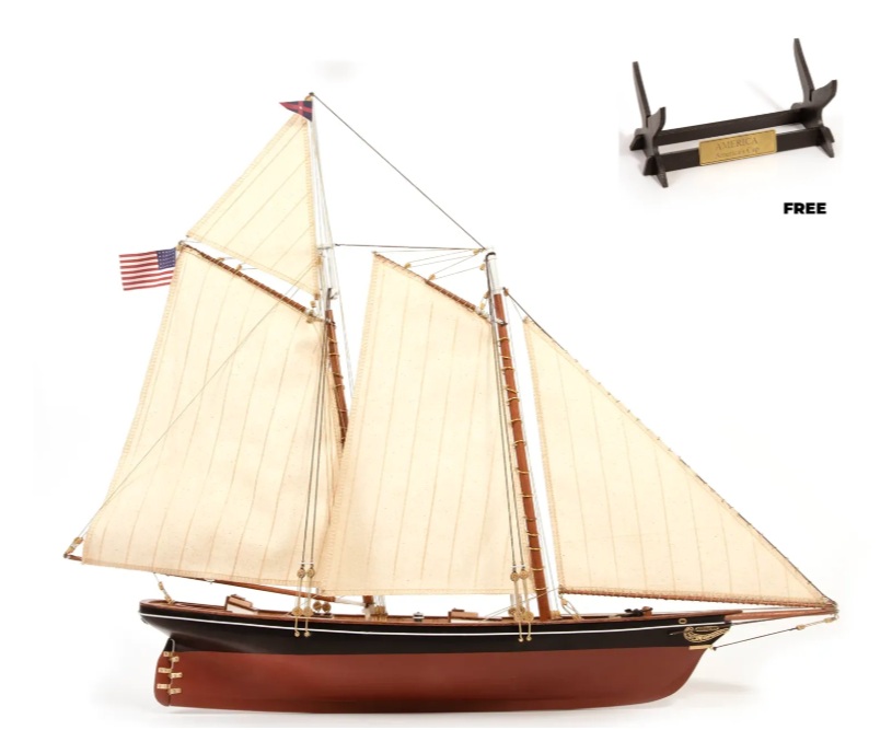 Occre America 1851 Yacht America’s Cup Houten Scheepsmodel 1/75